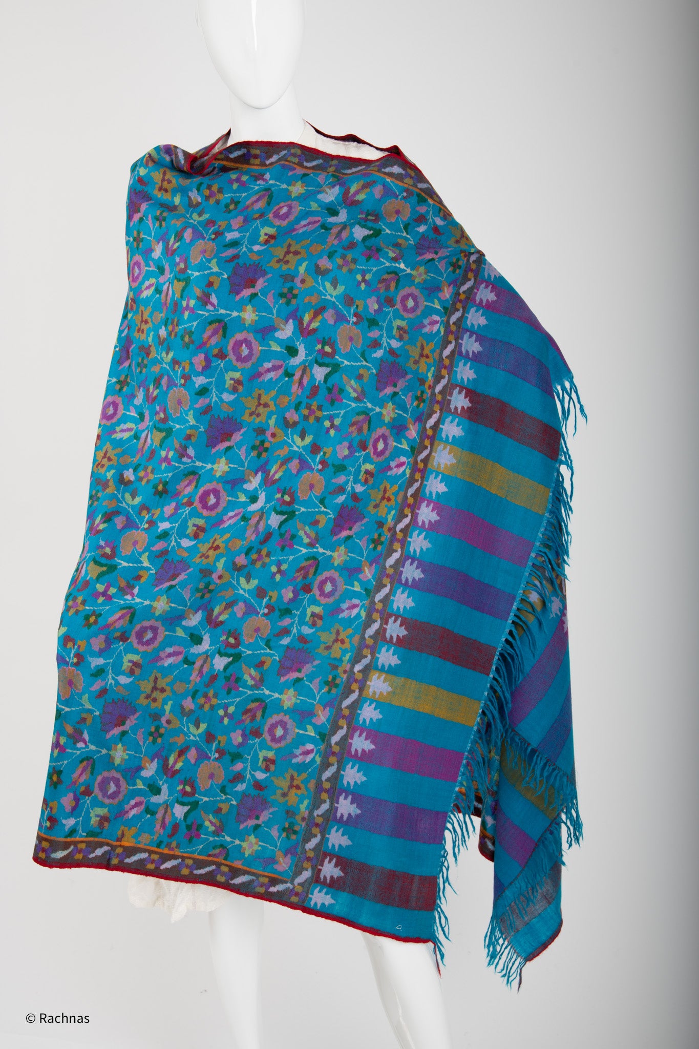 Pashmina Kani Shawl embroidered all over
