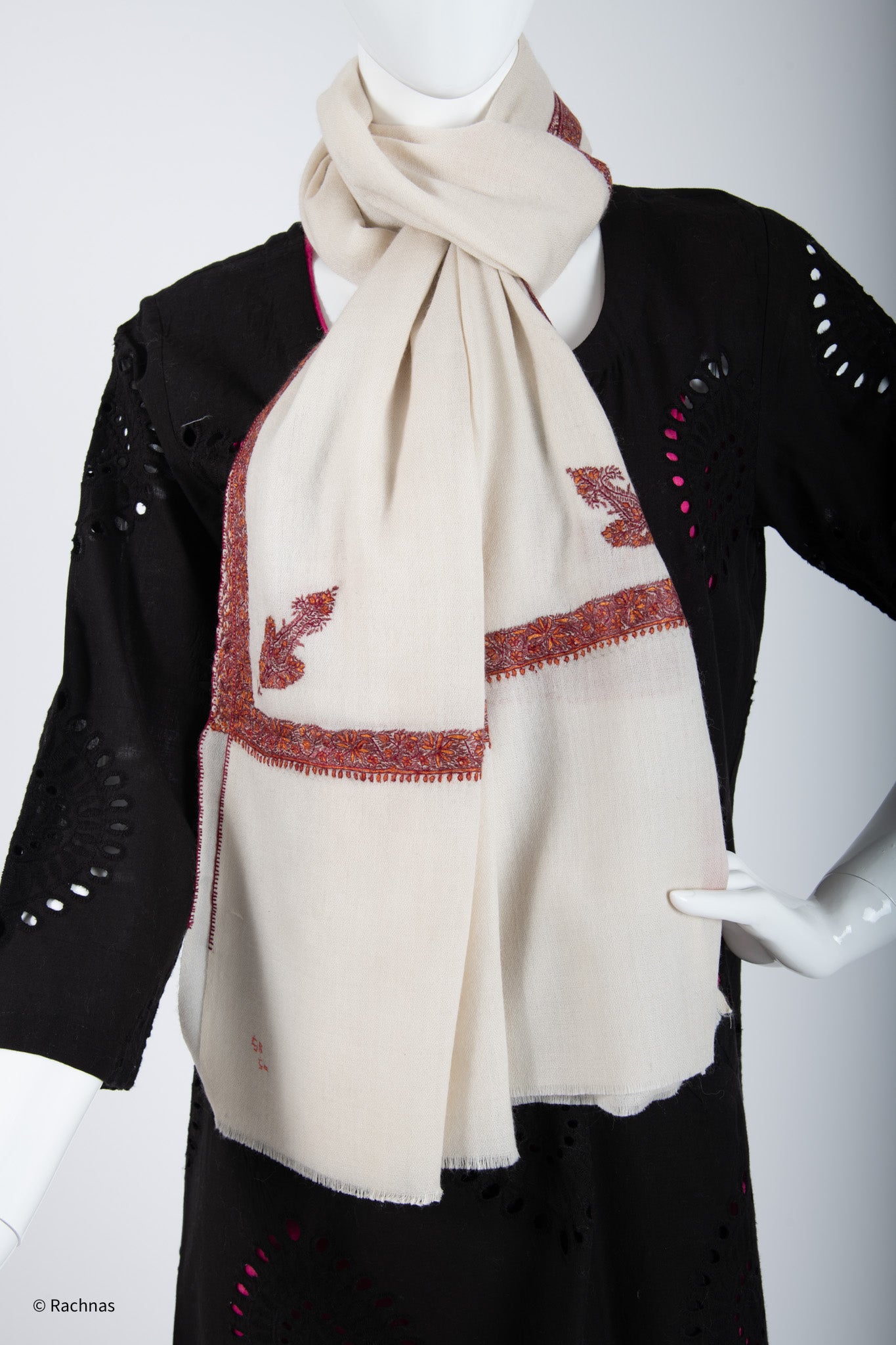 Cashmere Needle work Hashidar four side border