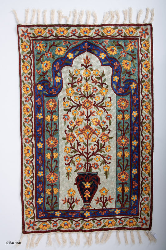Prayer Rug - Silk embroidered
