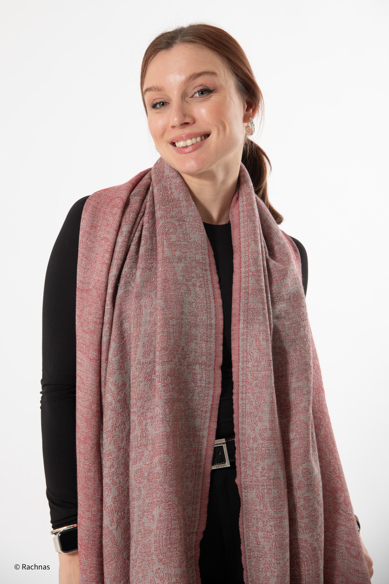 Fine Cashmere all over Weaving Stole