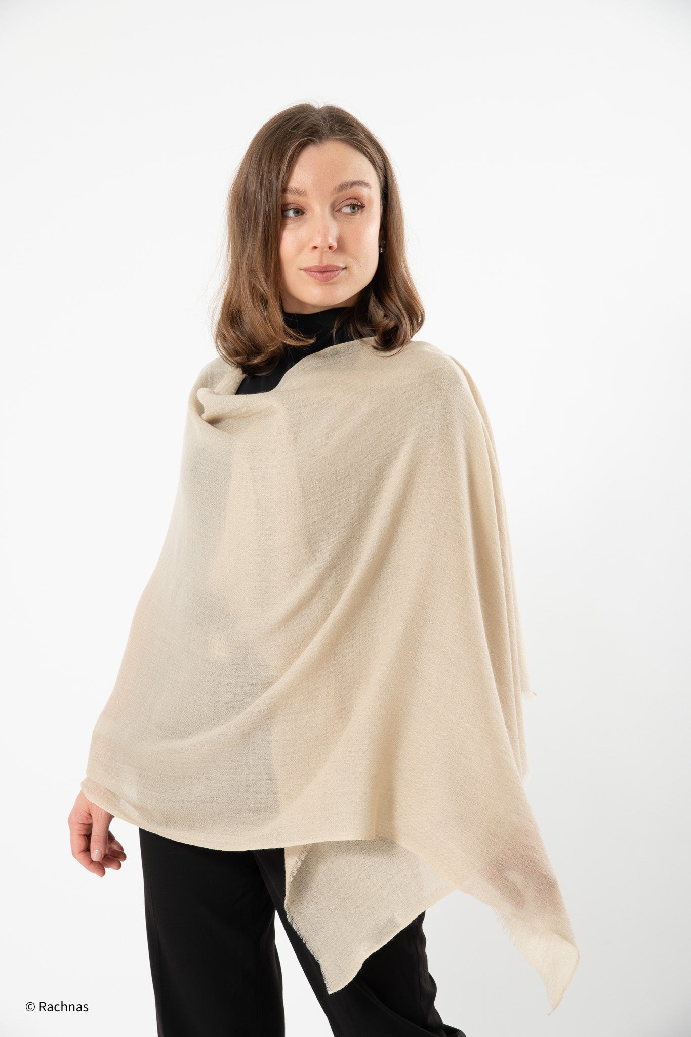 Plain Cashmere Stole
