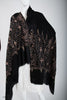 Pashmina Shawl black border embroidered