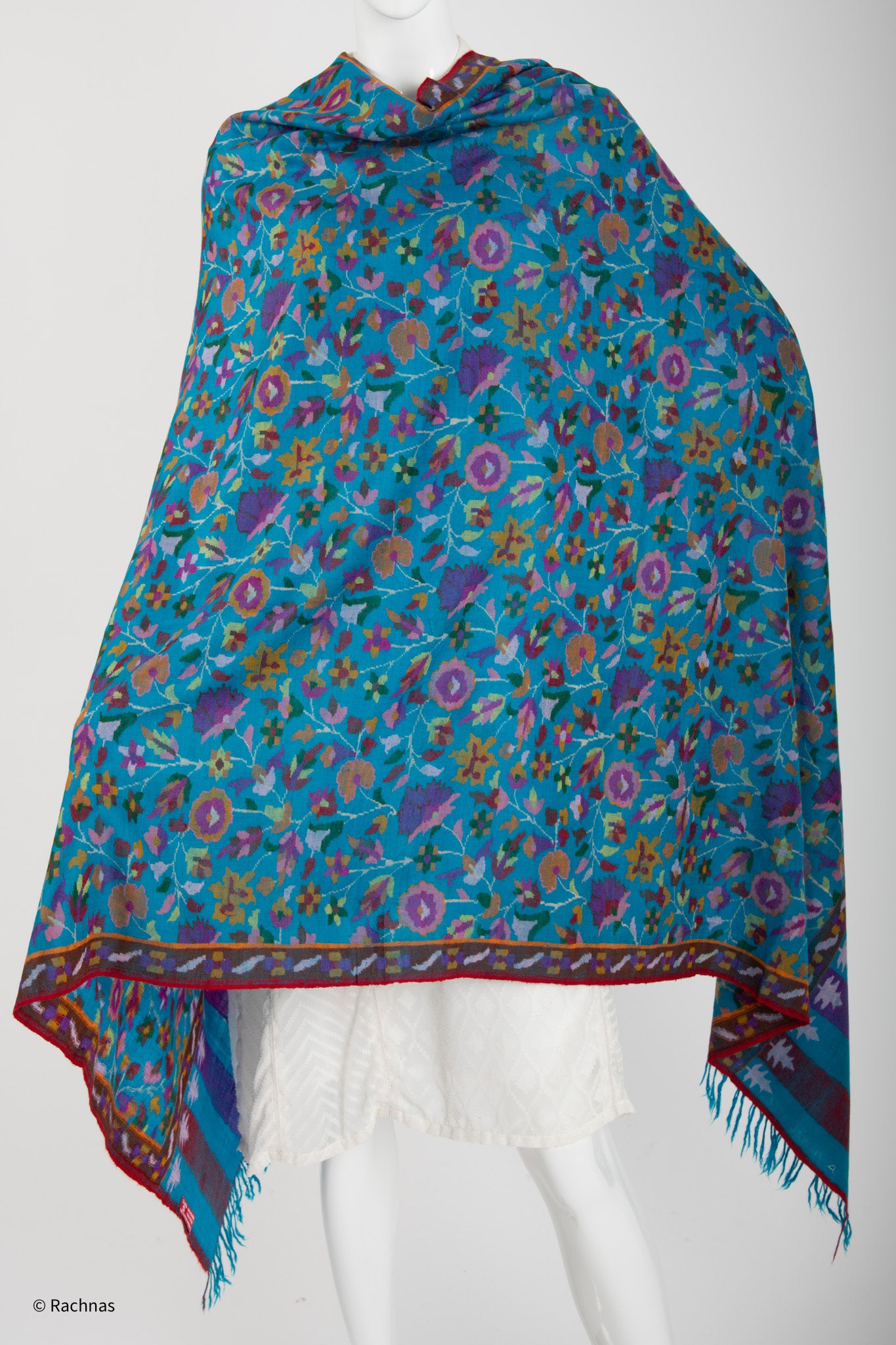 Pashmina Kani Shawl embroidered all over