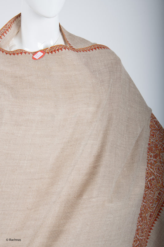 Pashmina Shawl Natural four sides