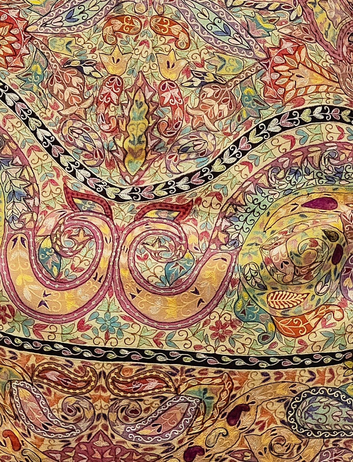 Pashmina Kalamkari all over