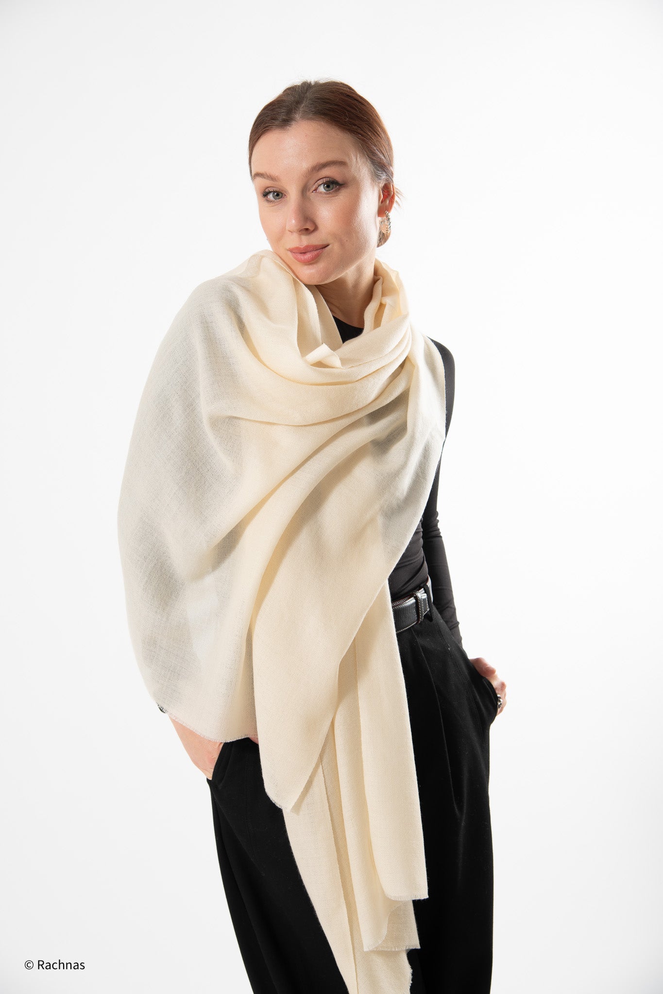 Fine Cashmere Plain Stole