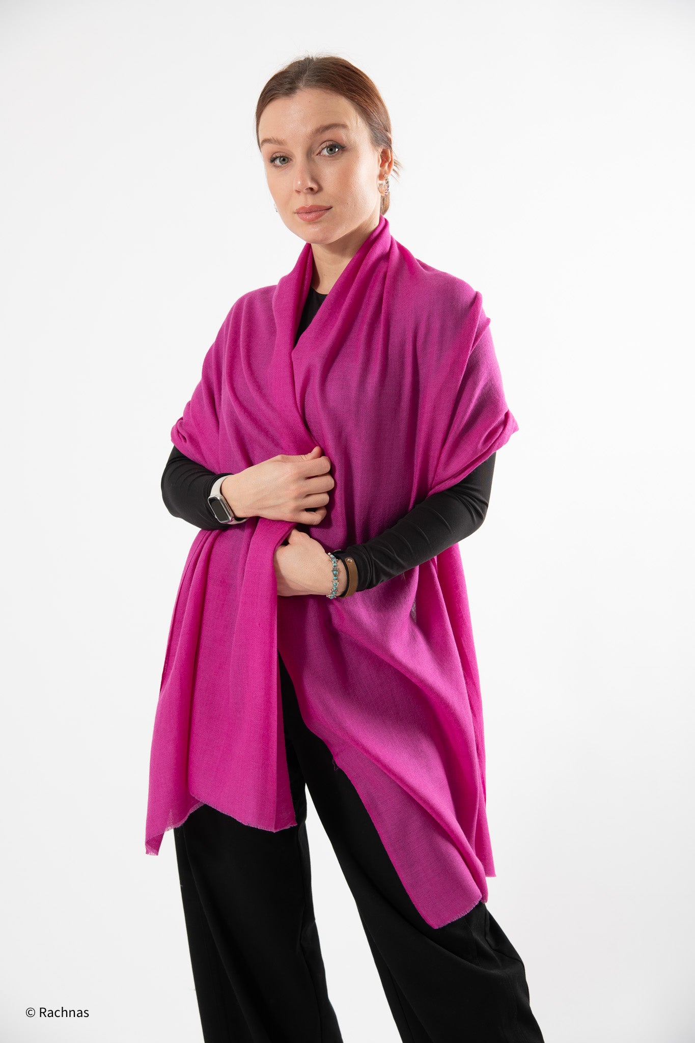 Fine Cashmere Plain Stole