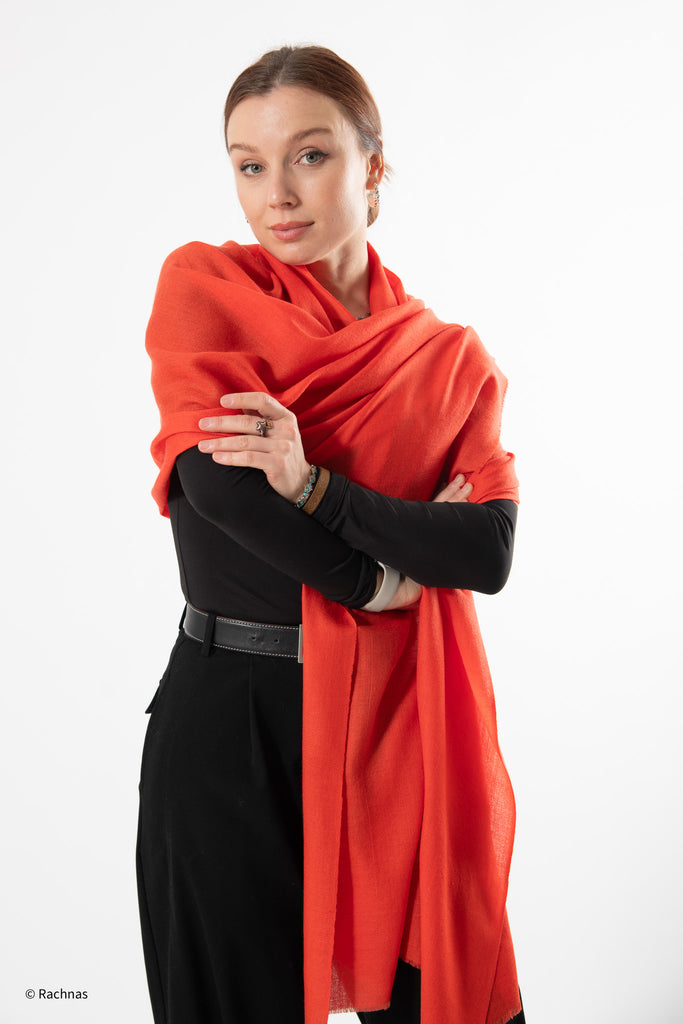 Fine Cashmere Plain Stole