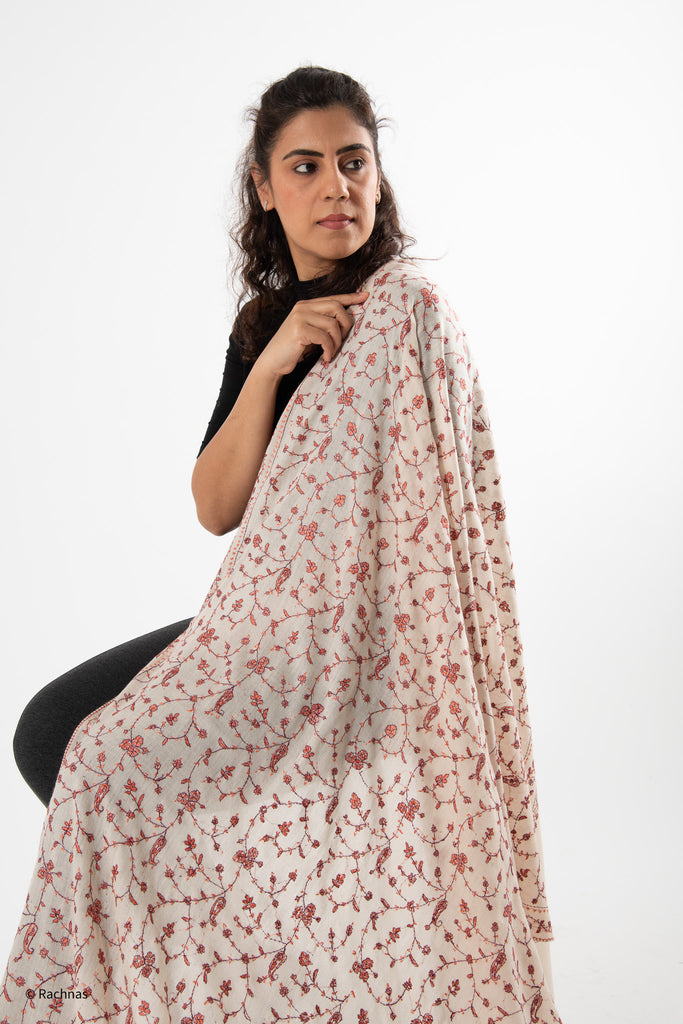 Fine Cashmere Sozni heavy stole