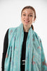 Fine Cashmere all over Zari Bird Design Stole