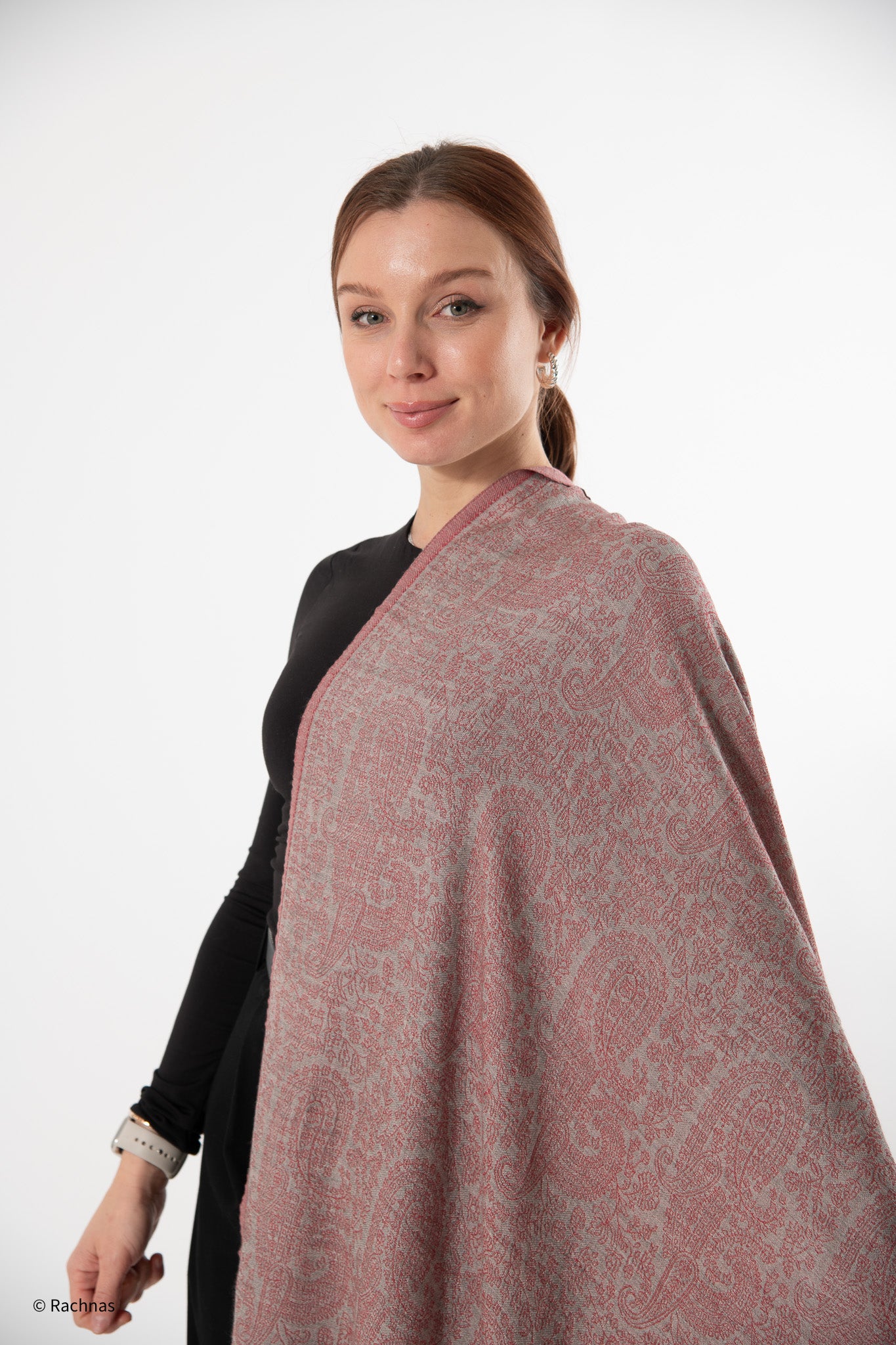 Fine Cashmere all over Weaving Stole