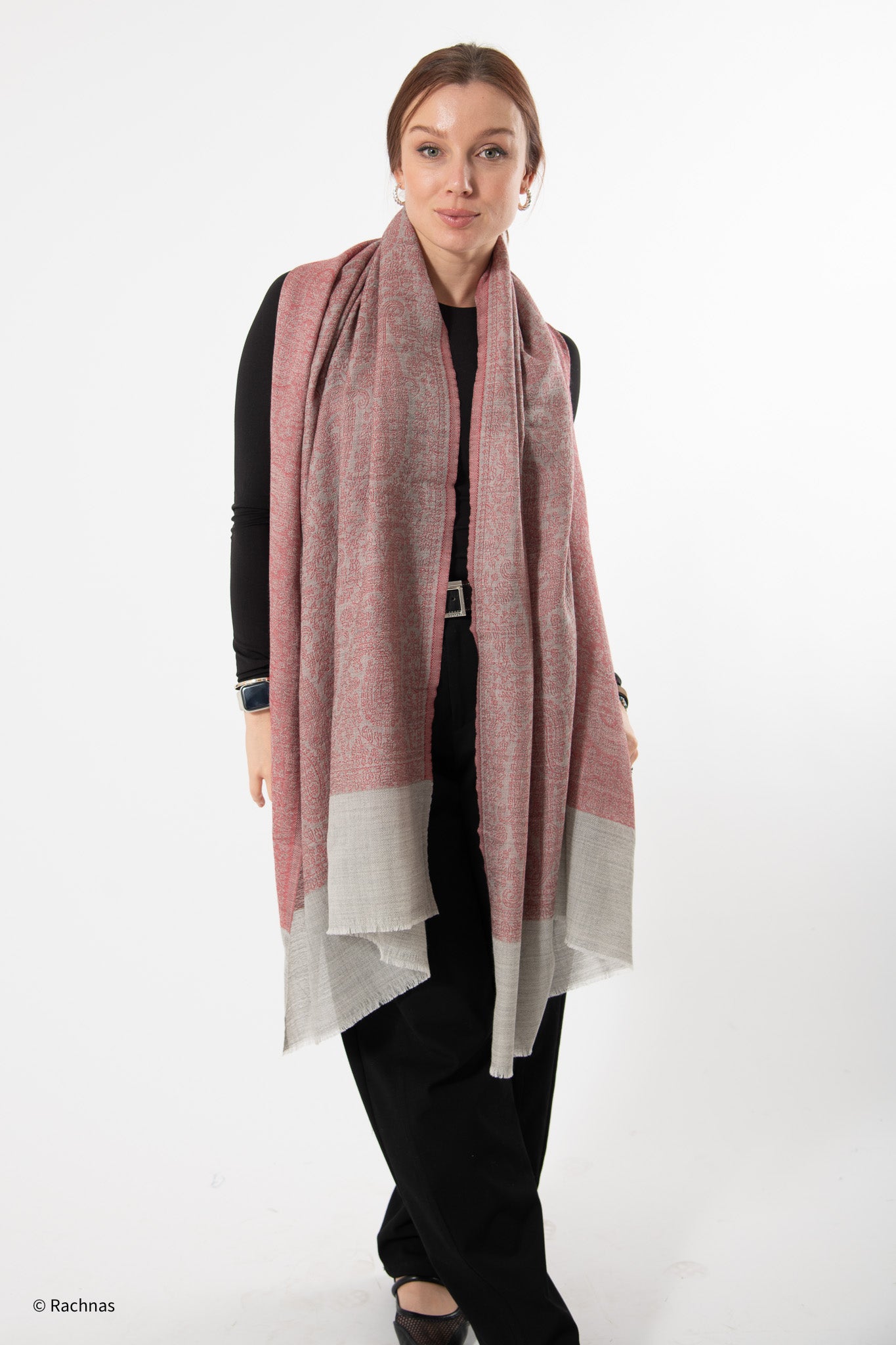 Fine Cashmere all over Weaving Stole