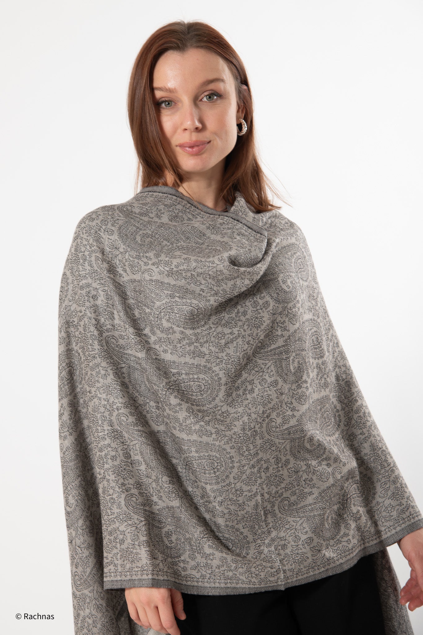 Fine Cashmere all over Weaving Stole