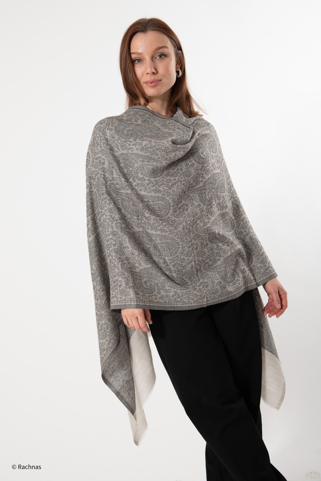 Fine Cashmere all over Weaving Stole