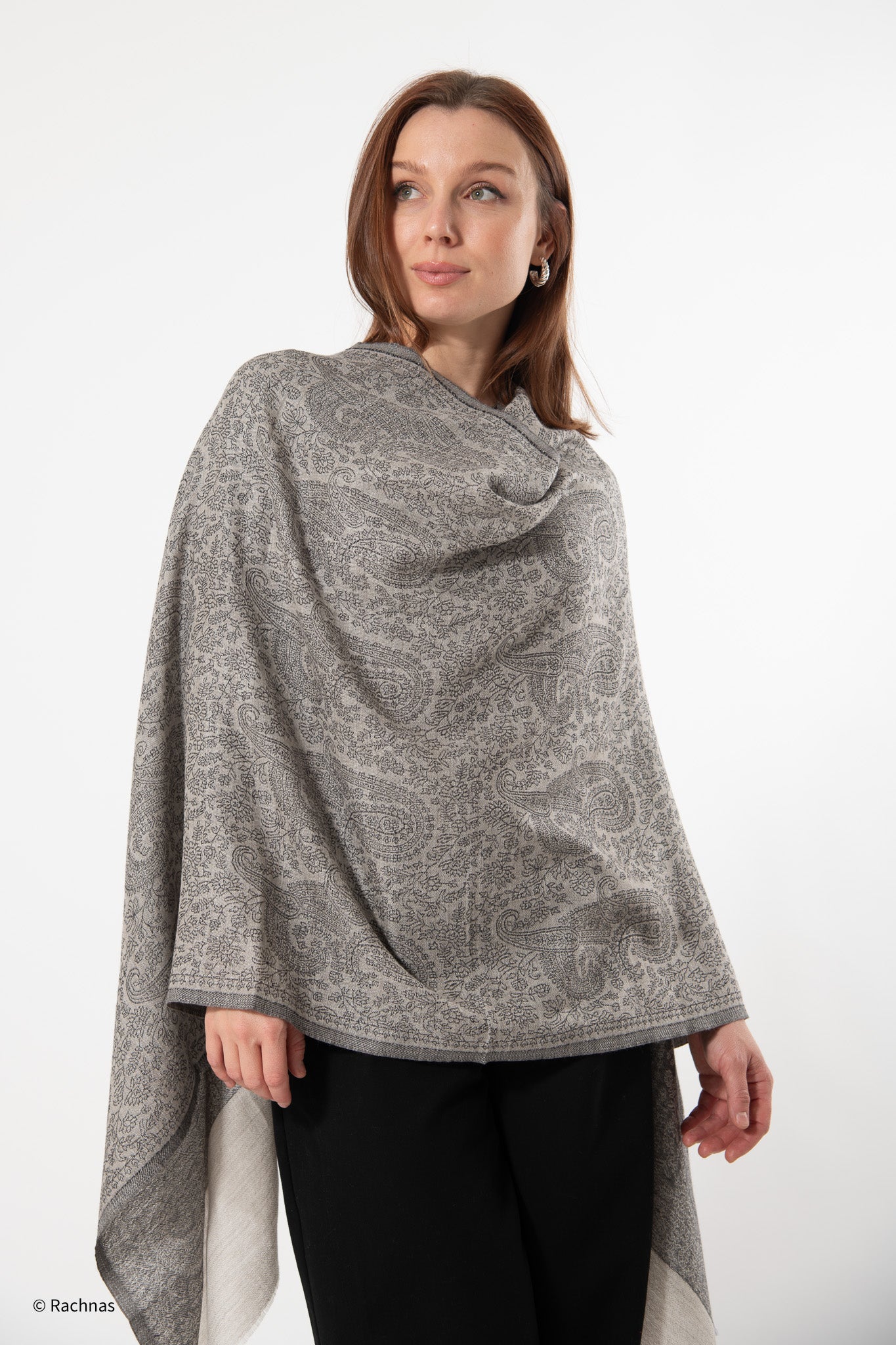 Fine Cashmere all over Weaving Stole