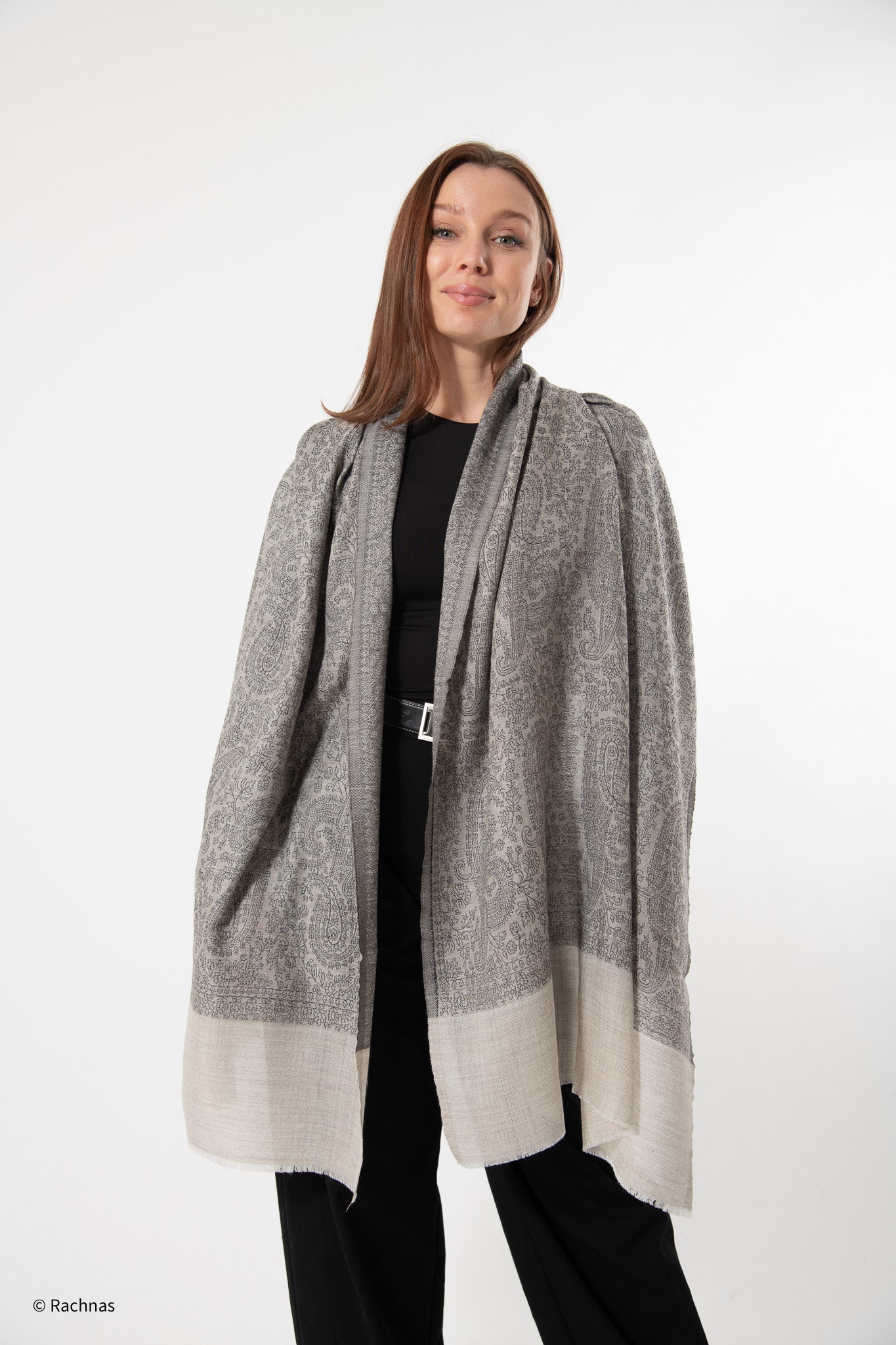 Fine Cashmere all over Weaving Stole