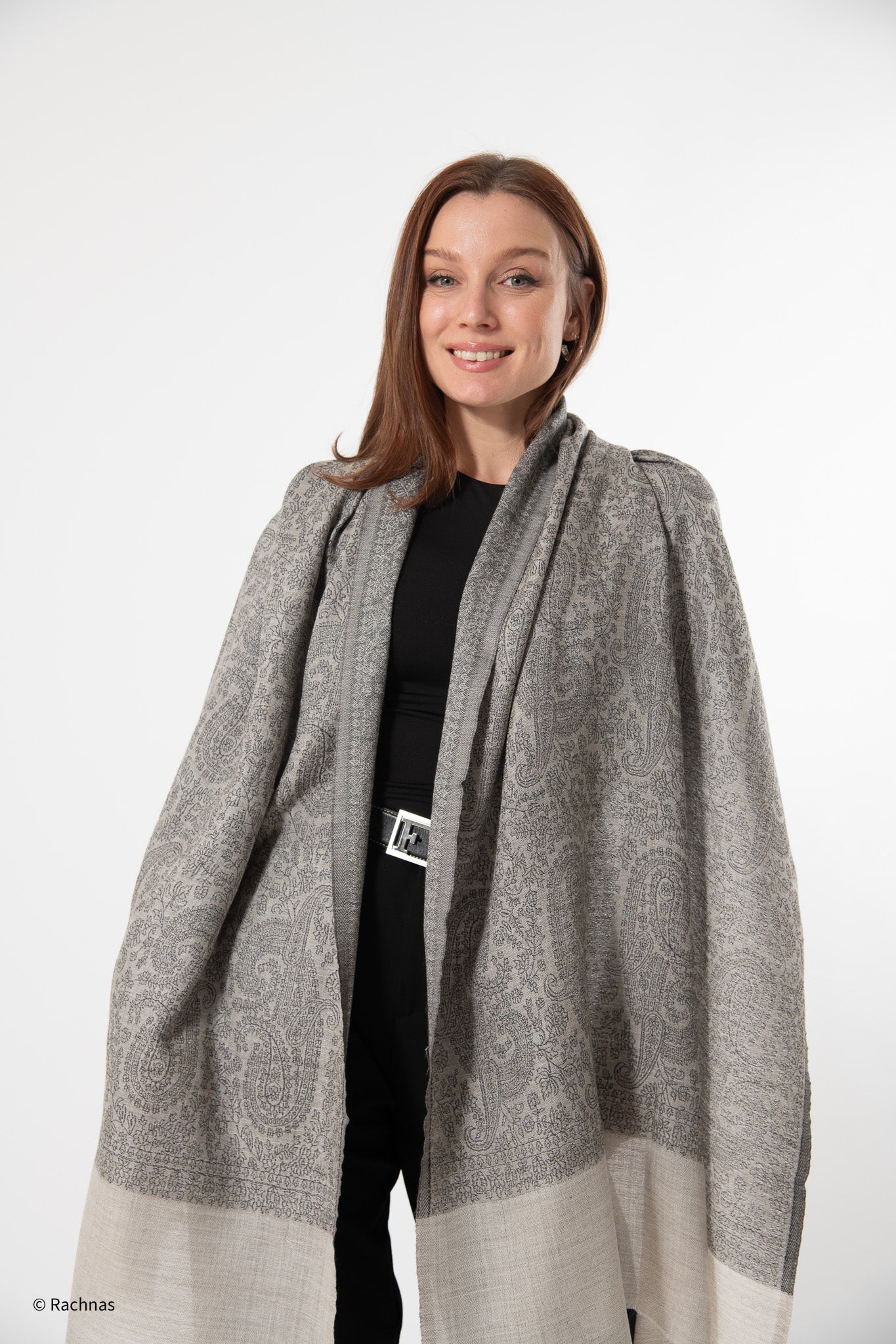 Fine Cashmere all over Weaving Stole