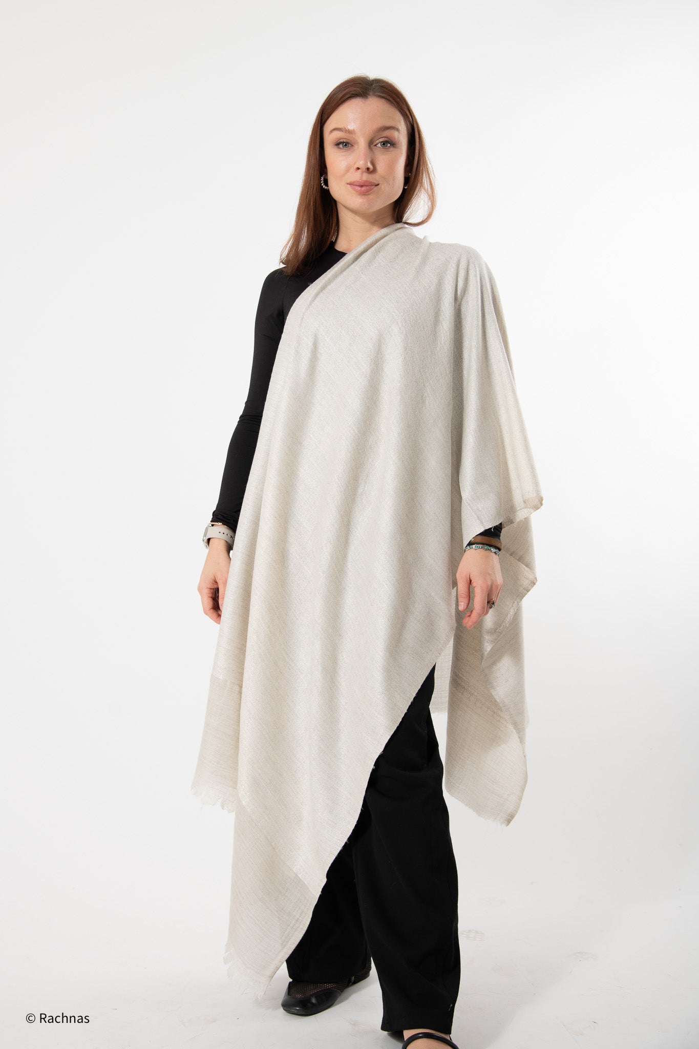 Fine Cashmere all over Weaving Jamma Stole