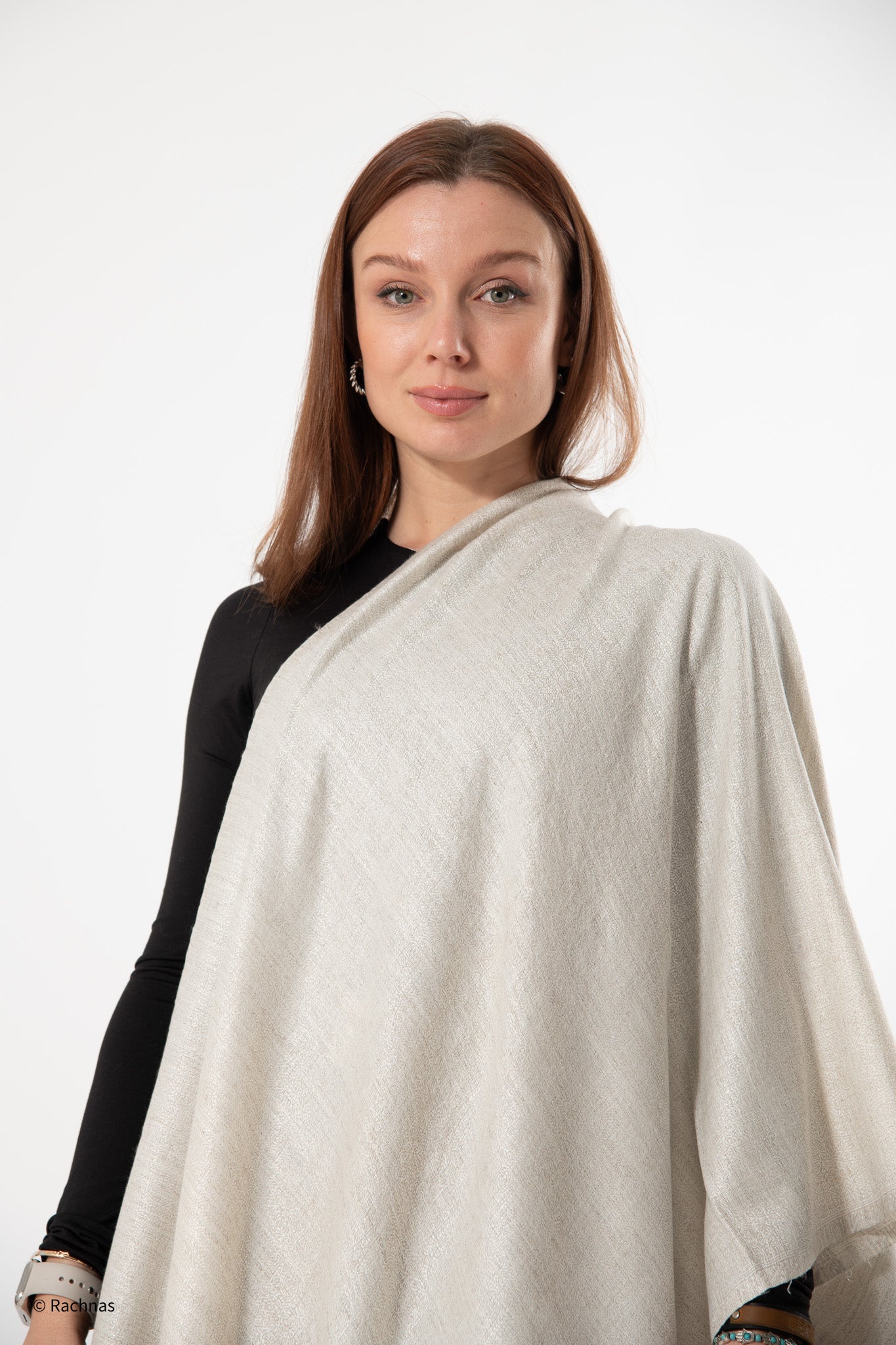 Fine Cashmere all over Weaving Jamma Stole