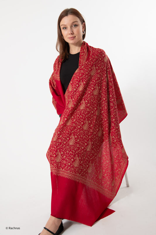 Fine Cashmere all over Sozni machine work