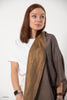 Fine Cashmere Plain Reversible Zari Stole