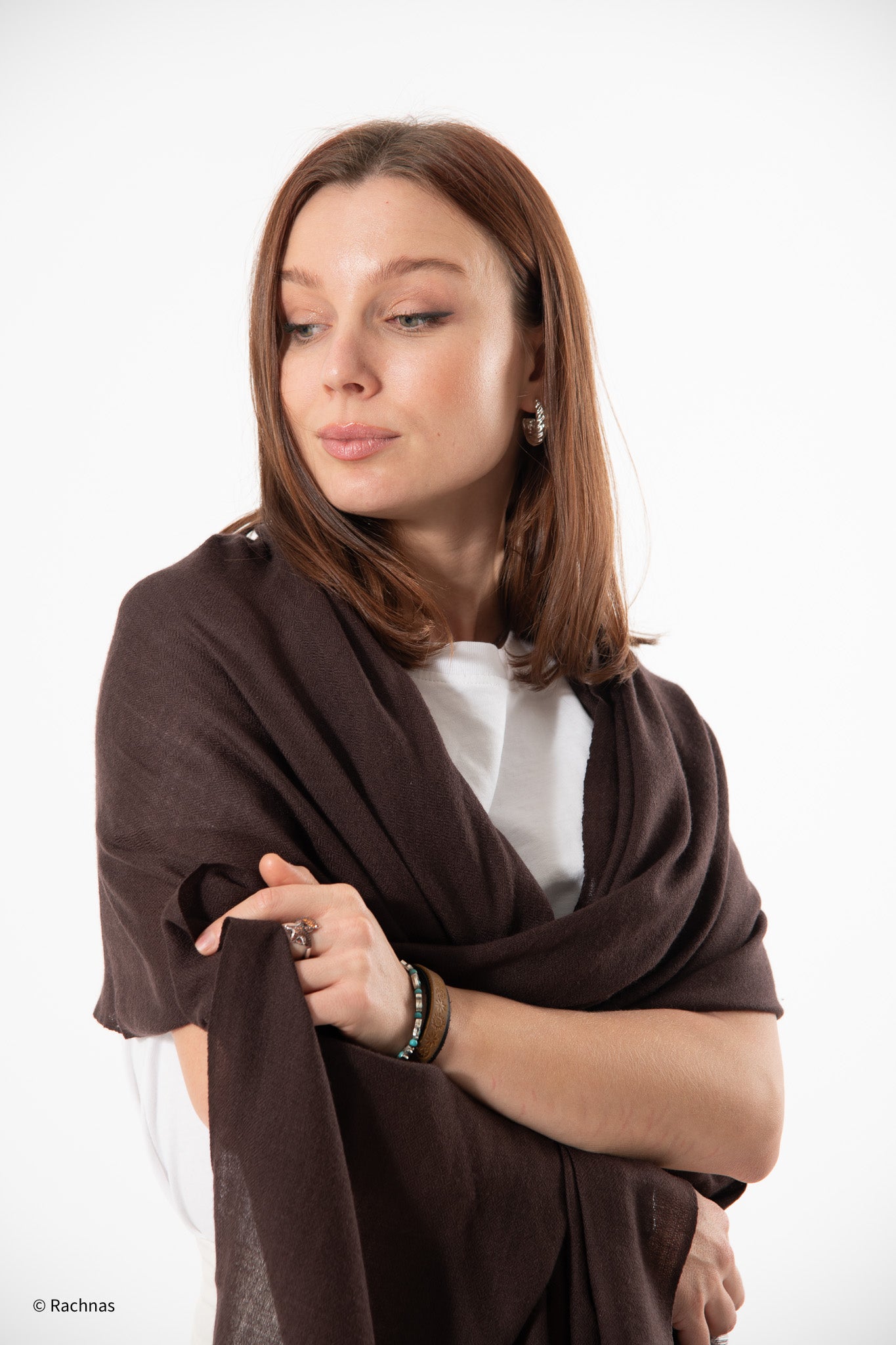 Fine Cashmere Plain Stole