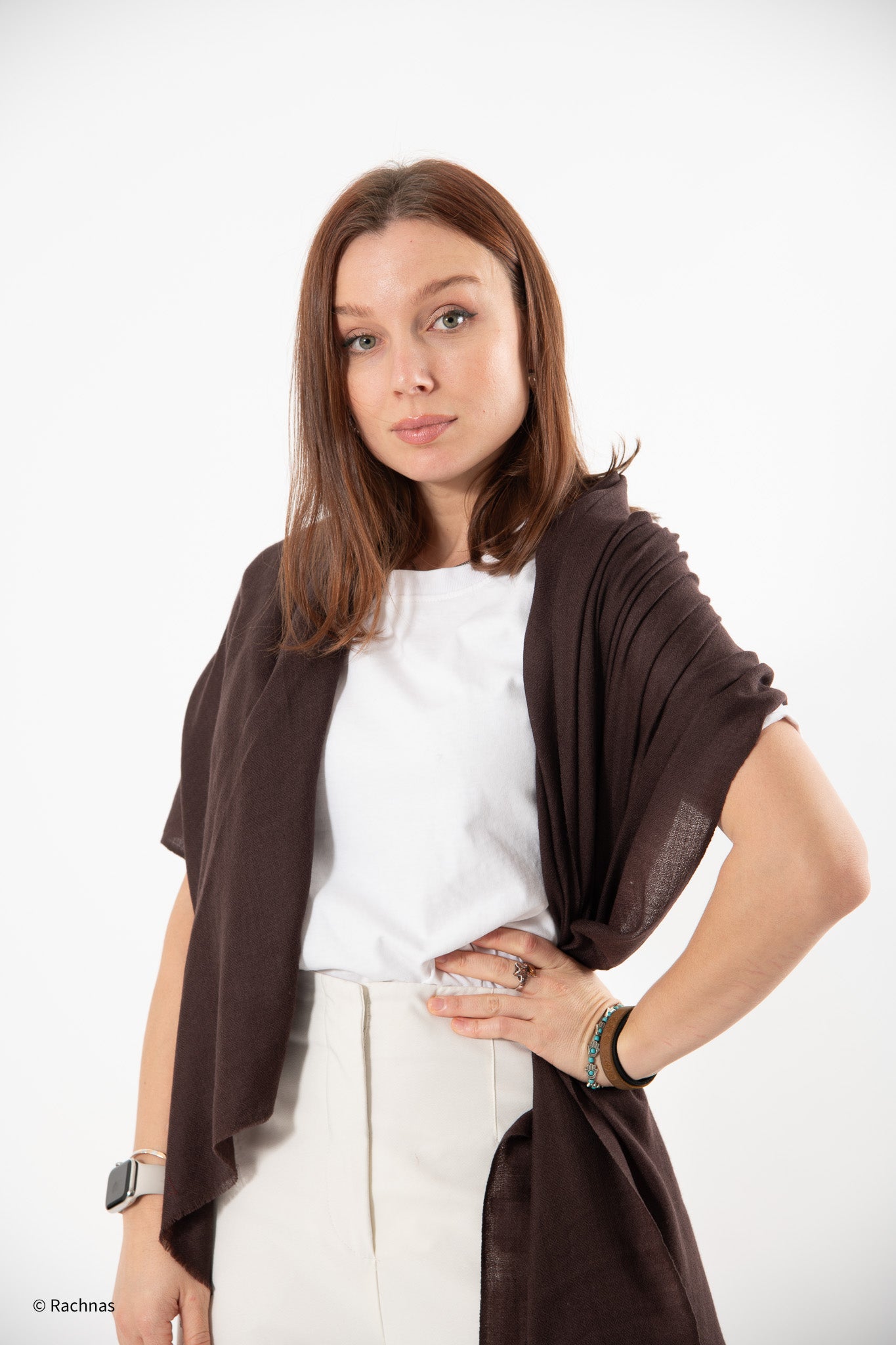 Fine Cashmere Plain Stole