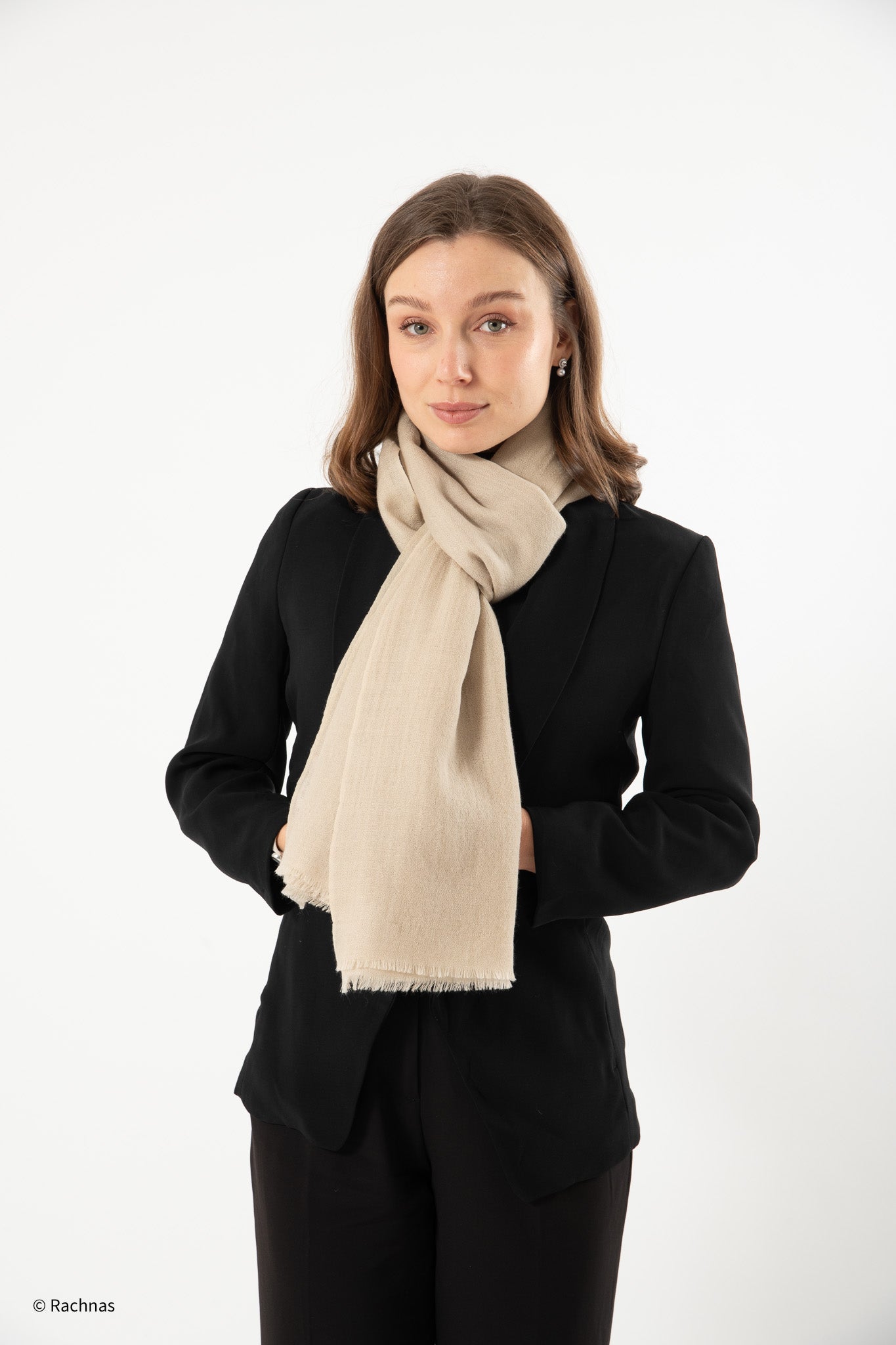 Plain Cashmere Stole