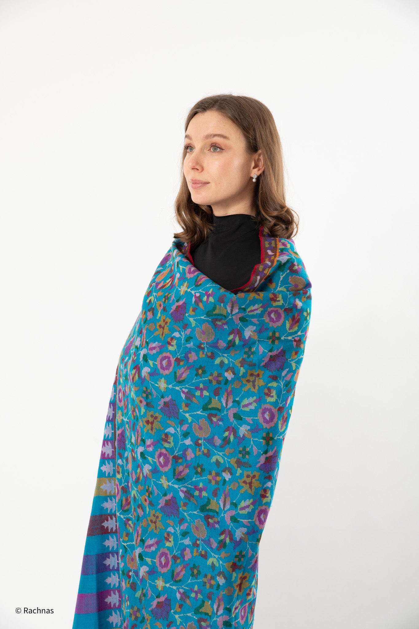 Pashmina Kani Shawl embroidered all over