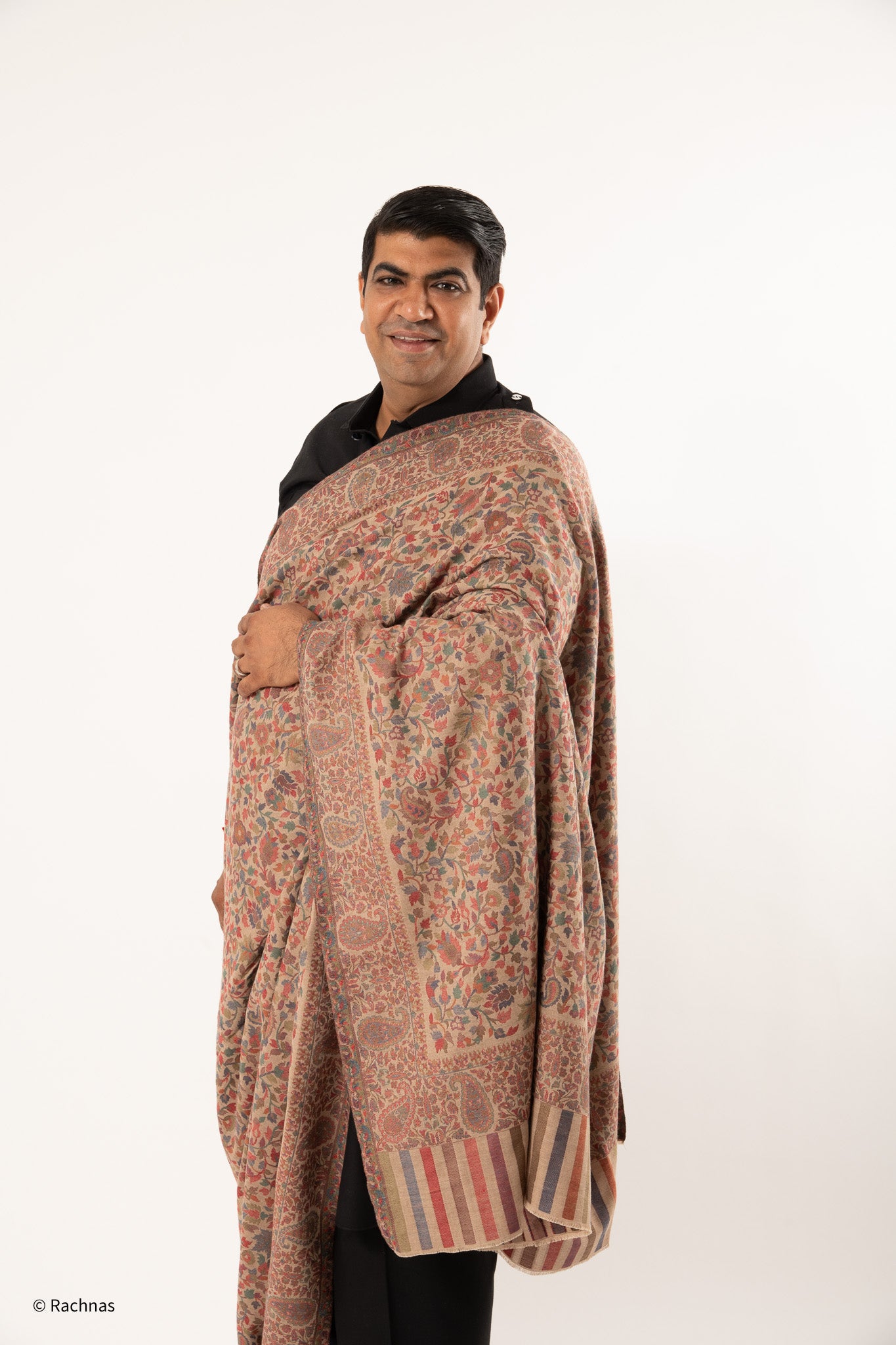 Woolen Kani Shawl - allover