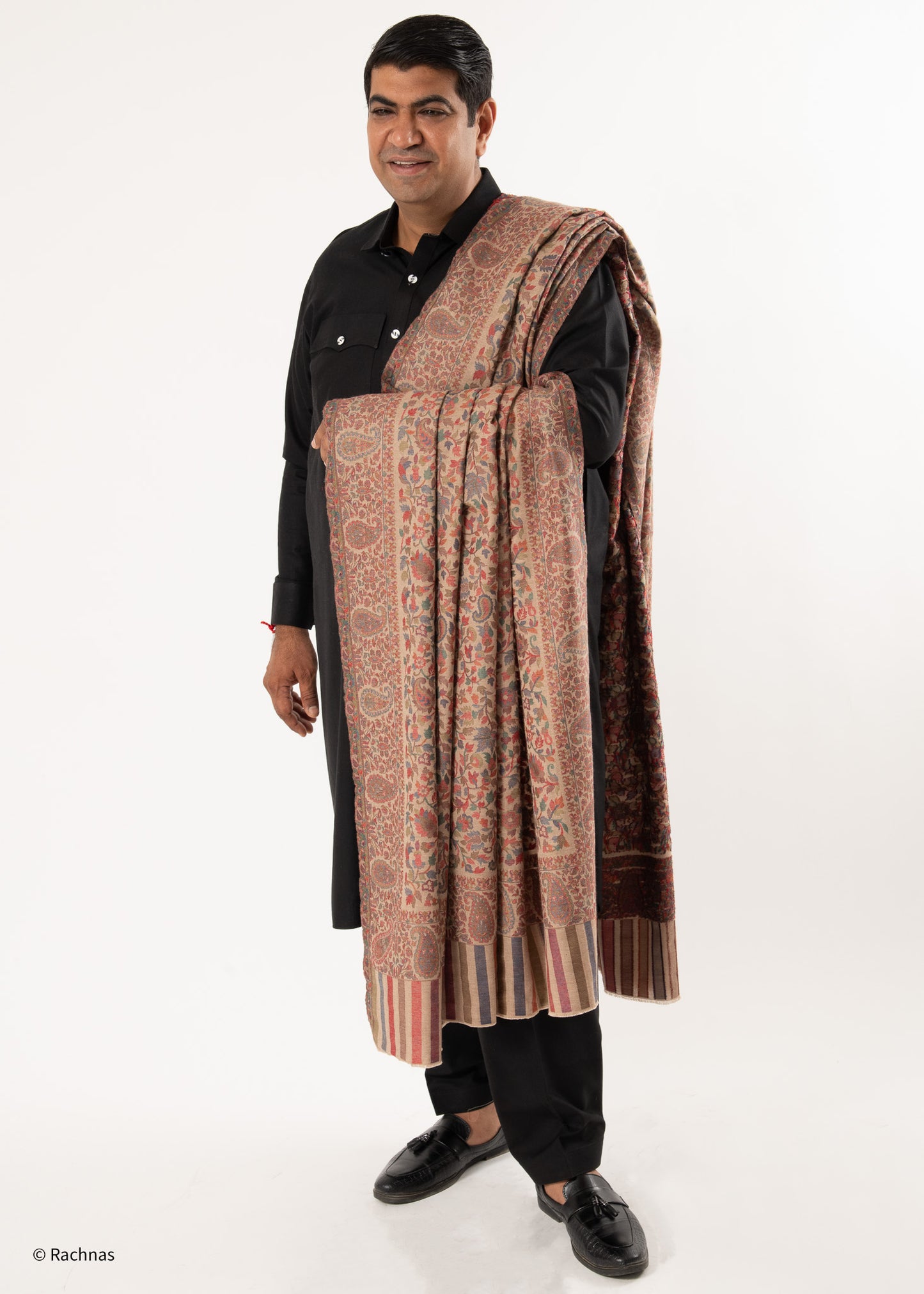 Woolen Kani Shawl - allover