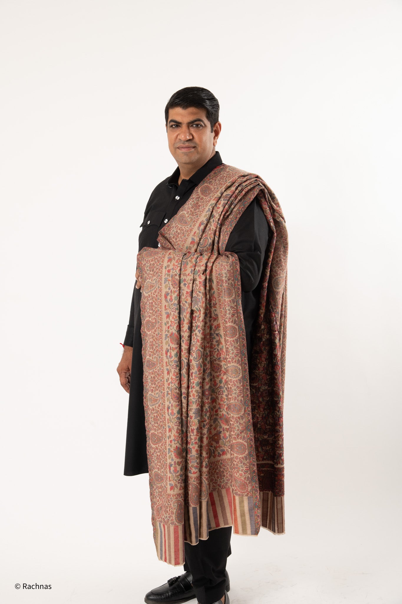 Woolen Kani Shawl - allover