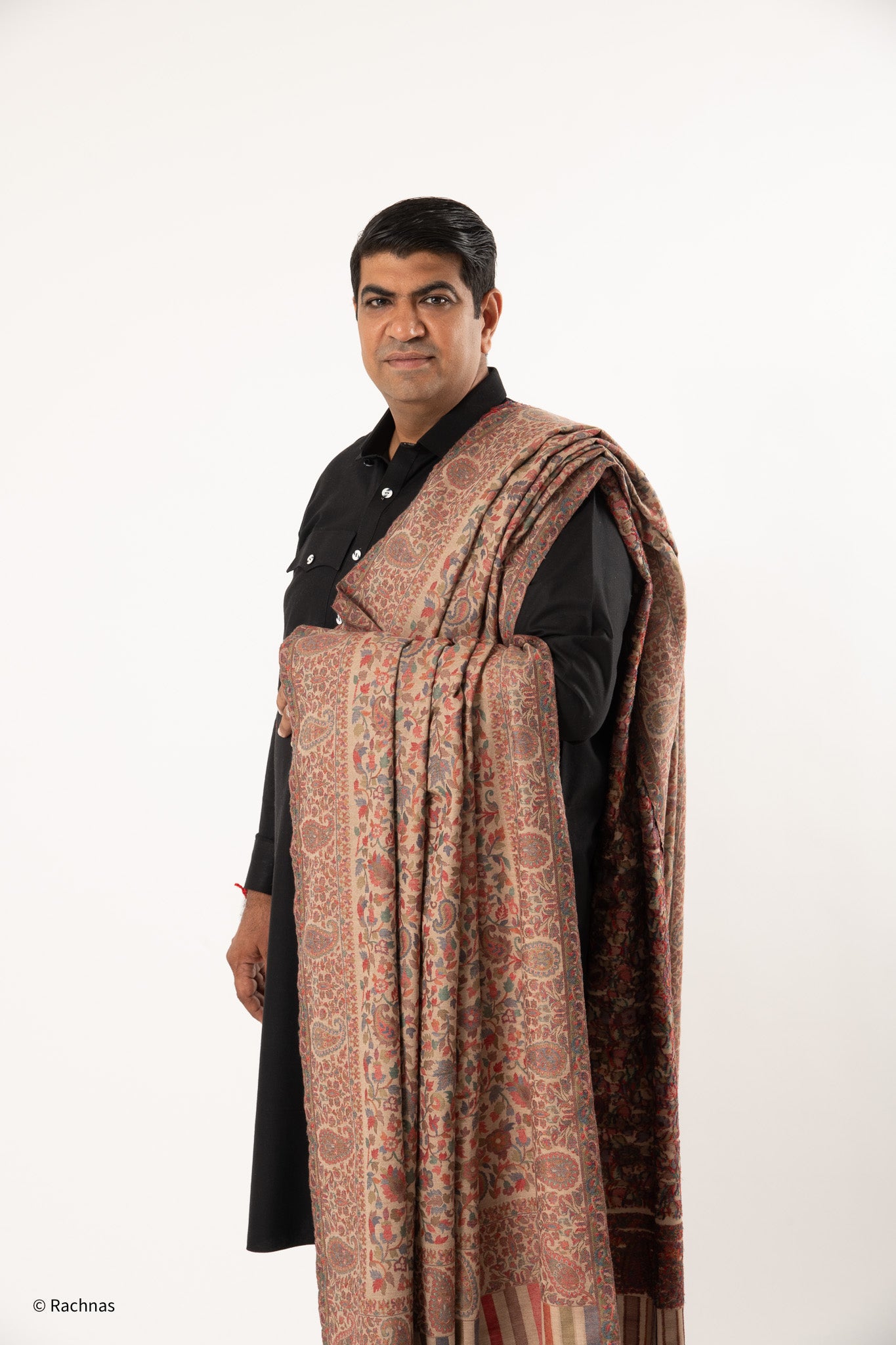 Woolen Kani Shawl - allover