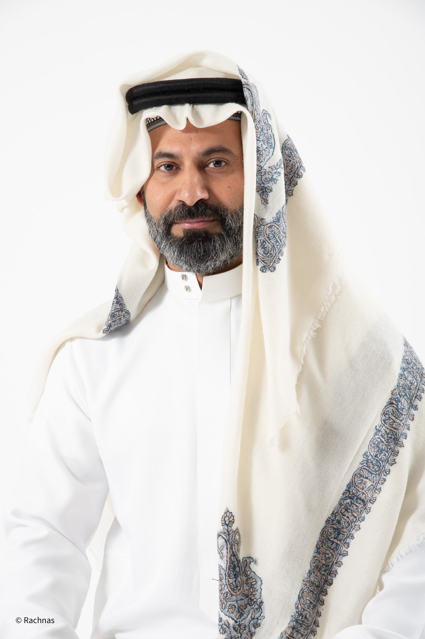 Cashmere Ghutra Needle work