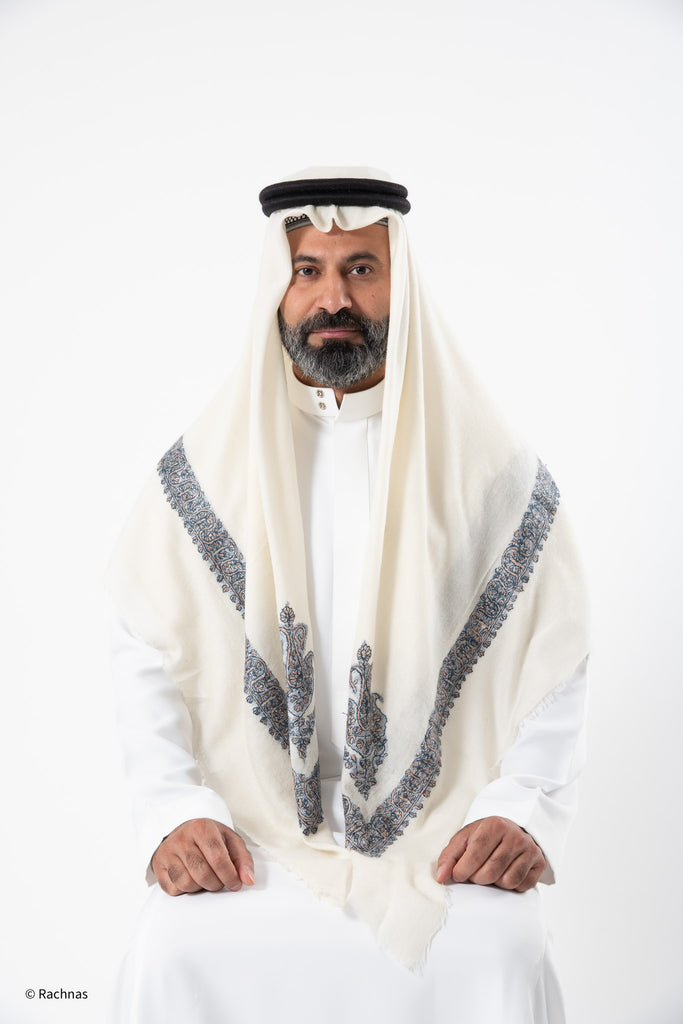 Cashmere Ghutra Needle work