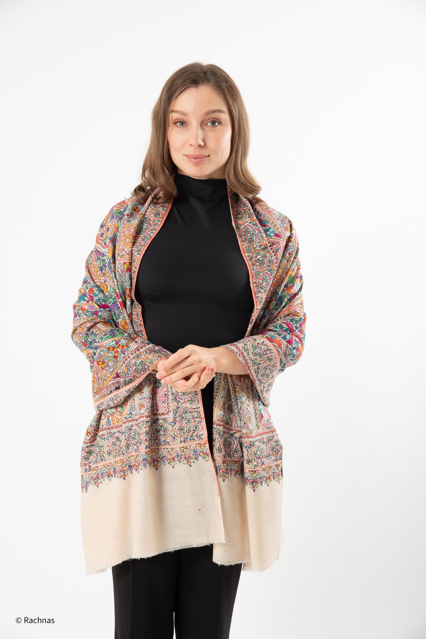 Pashmina White Paper Machie