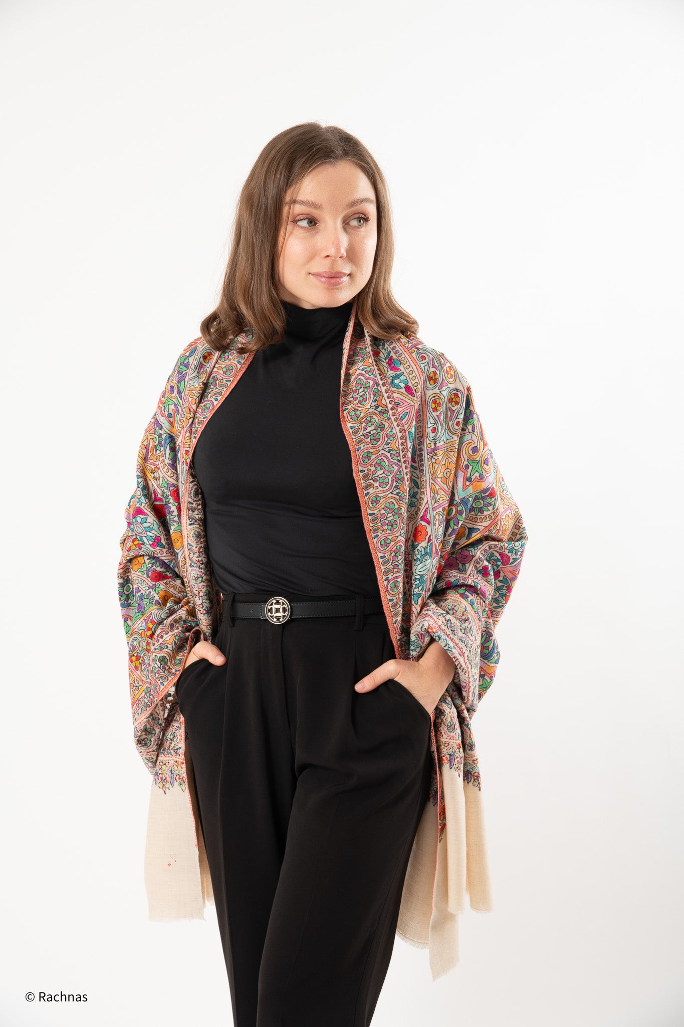 Pashmina White Paper Machie