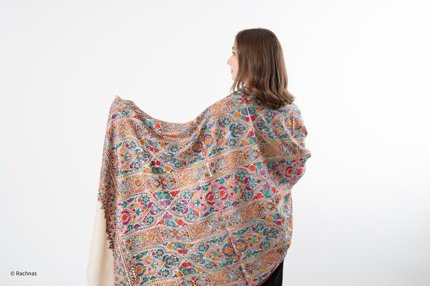 Pashmina White Paper Machie