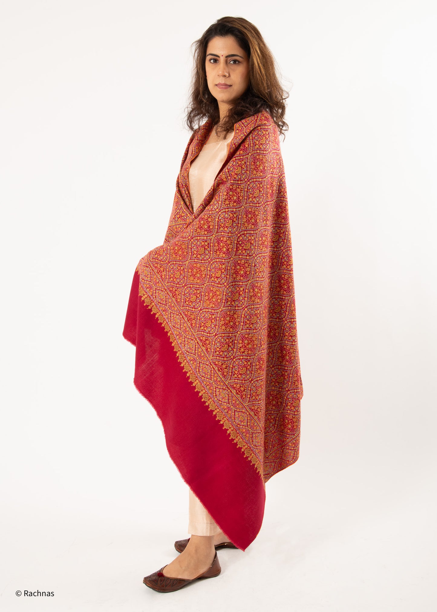 Pashmina Red Jama