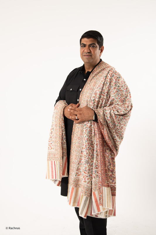 Woolen Kani Shawl - allover