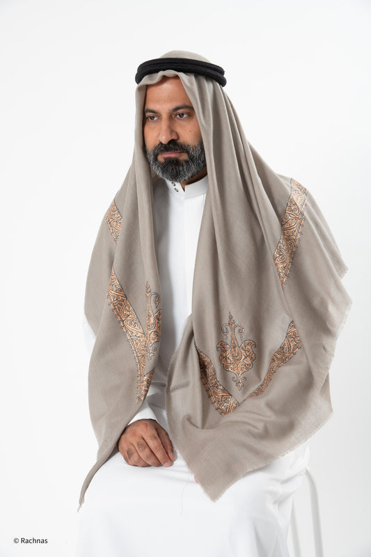 Cashmere Ghutra Needle work