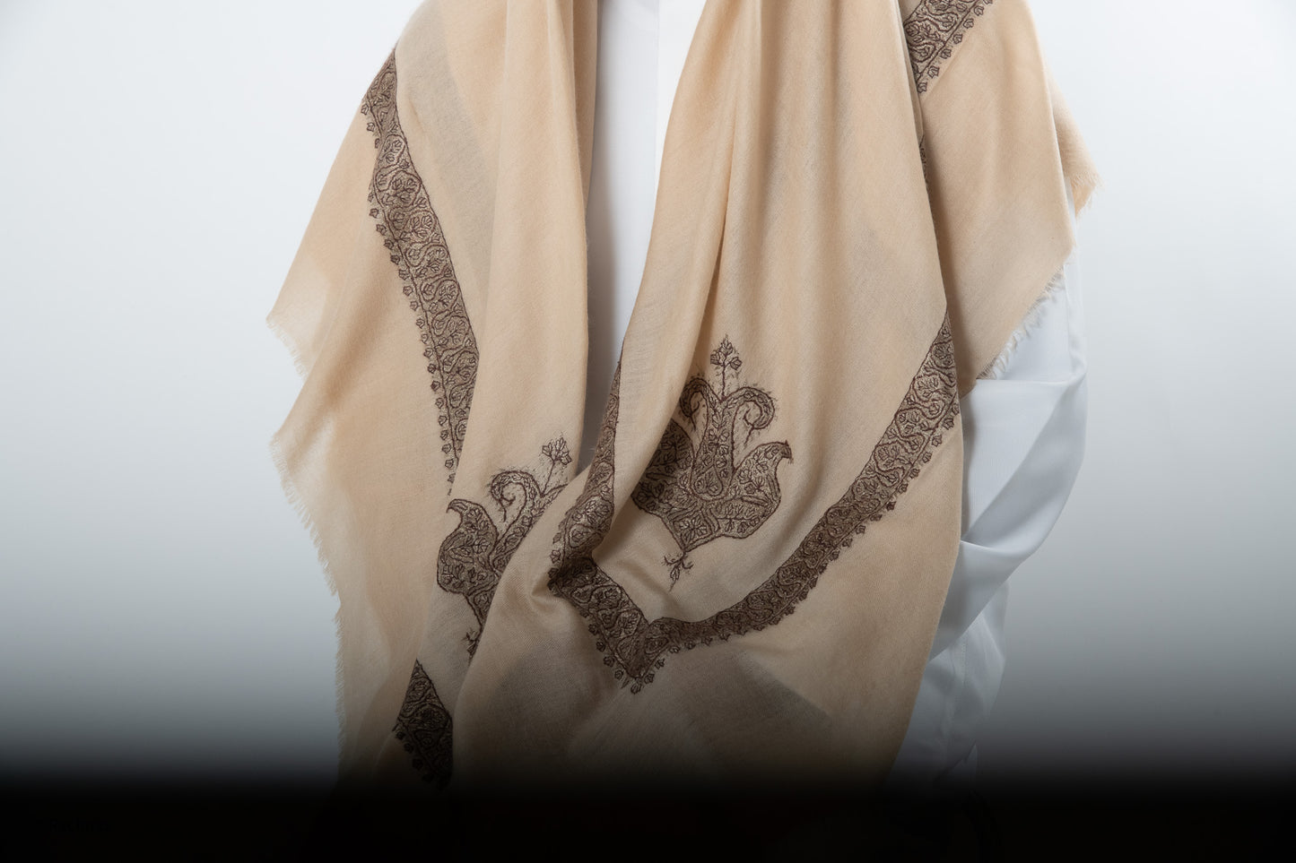 Cashmere Ghutra Needle work