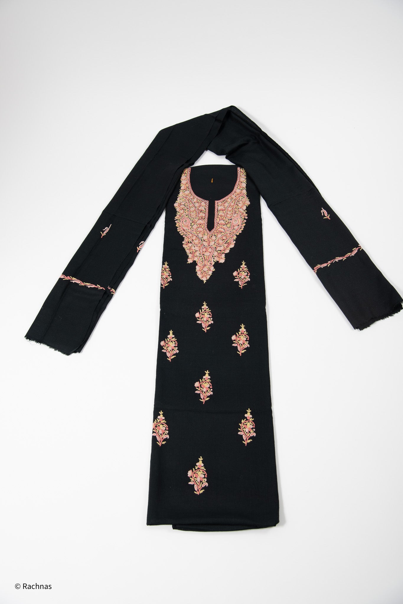 Pure Woolen Suit with Shawl (Botiwala)