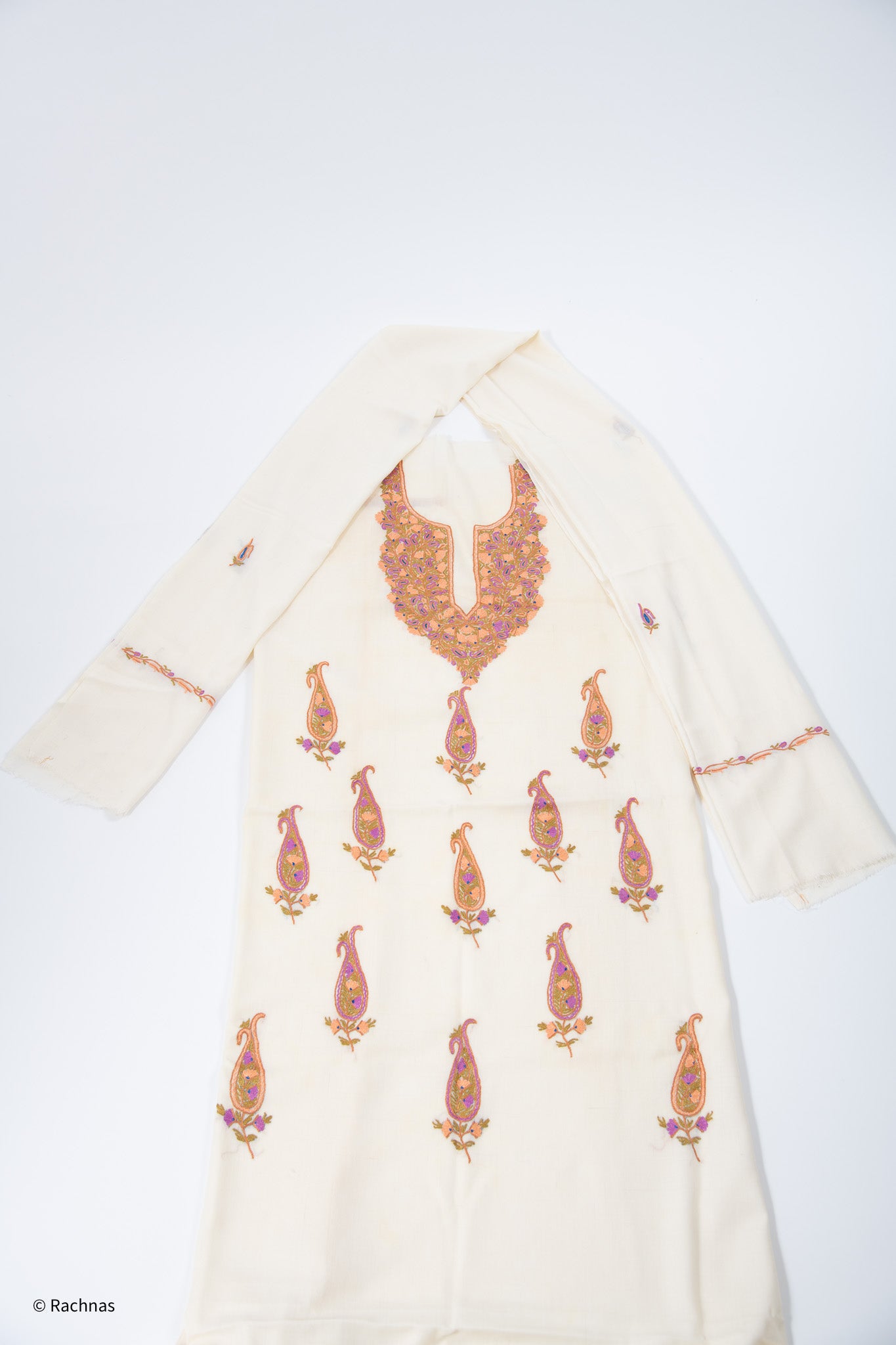 Pure Woolen Suit with Shawl (Botiwala)