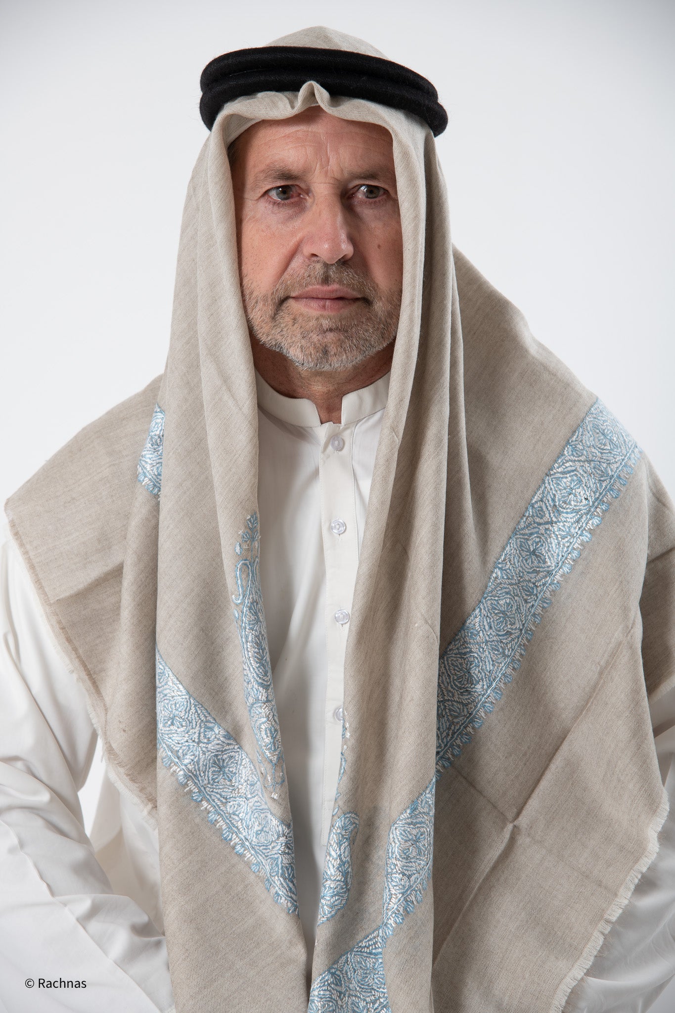 Cashmere Ghutra Needle work