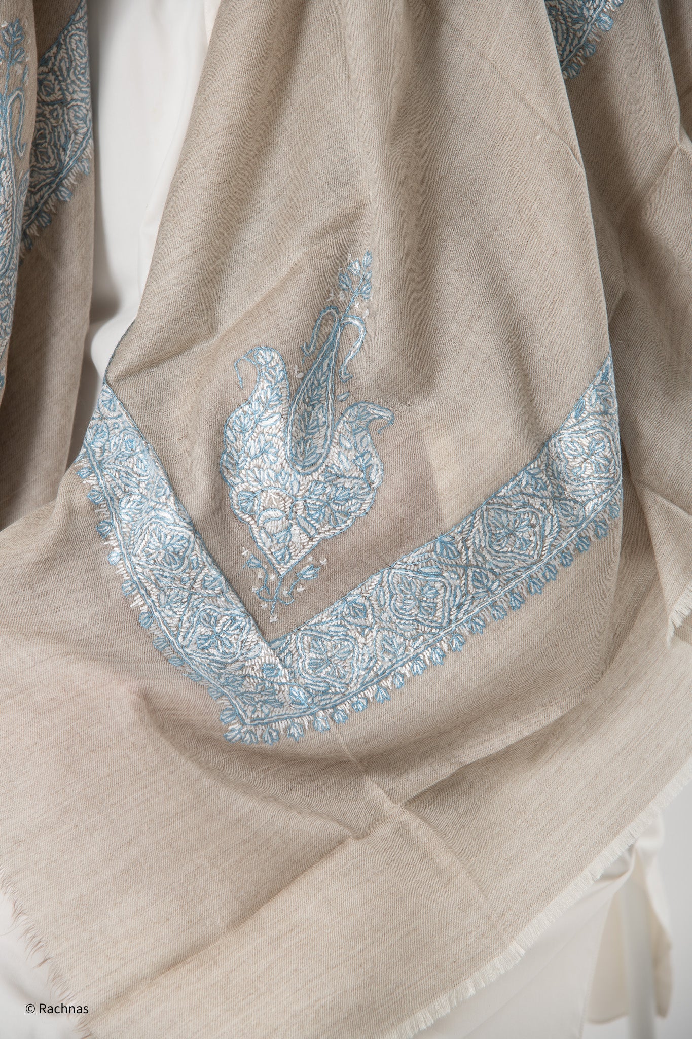 Cashmere Ghutra Needle work