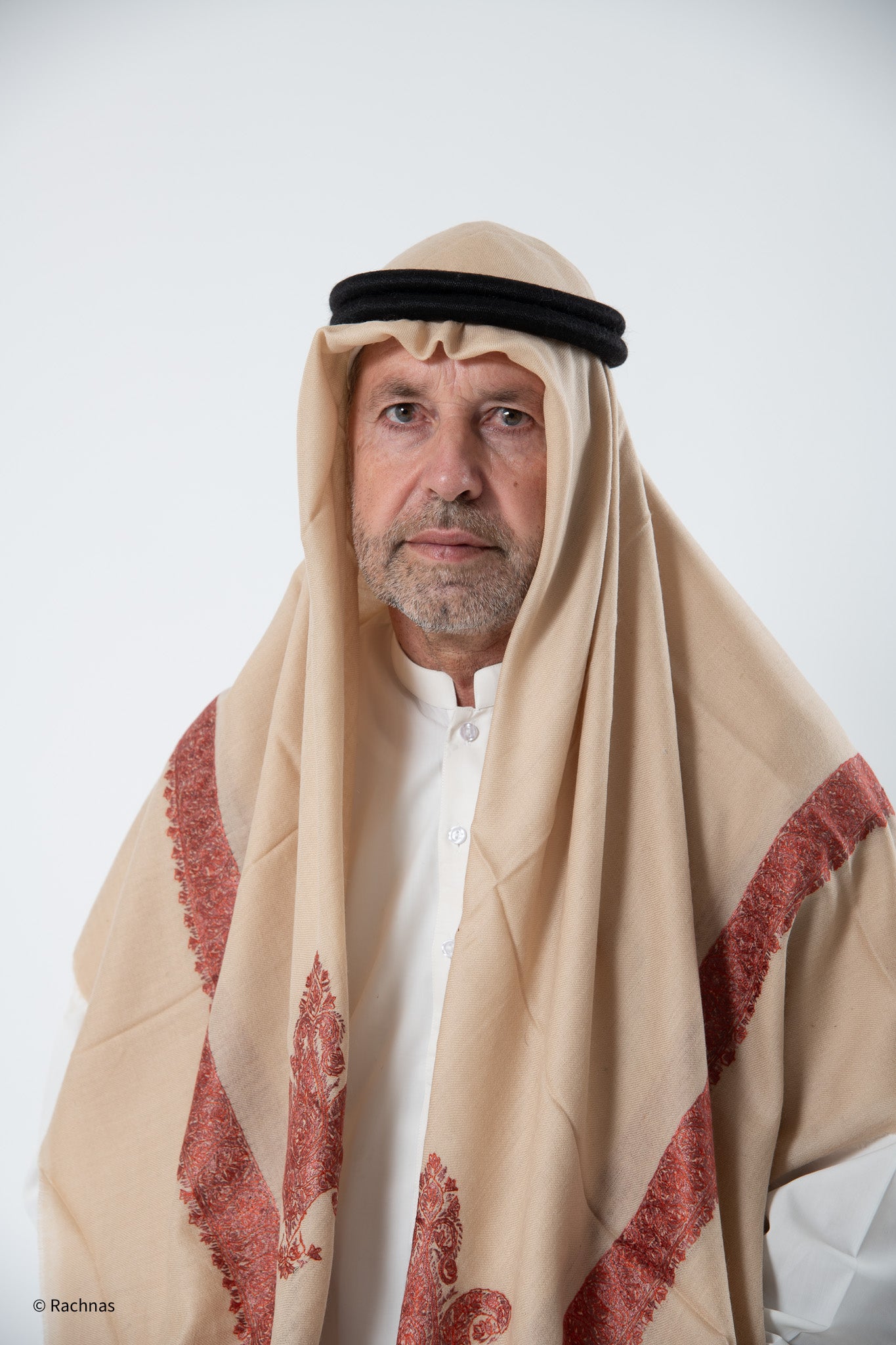 Cashmere Ghutra Needle work