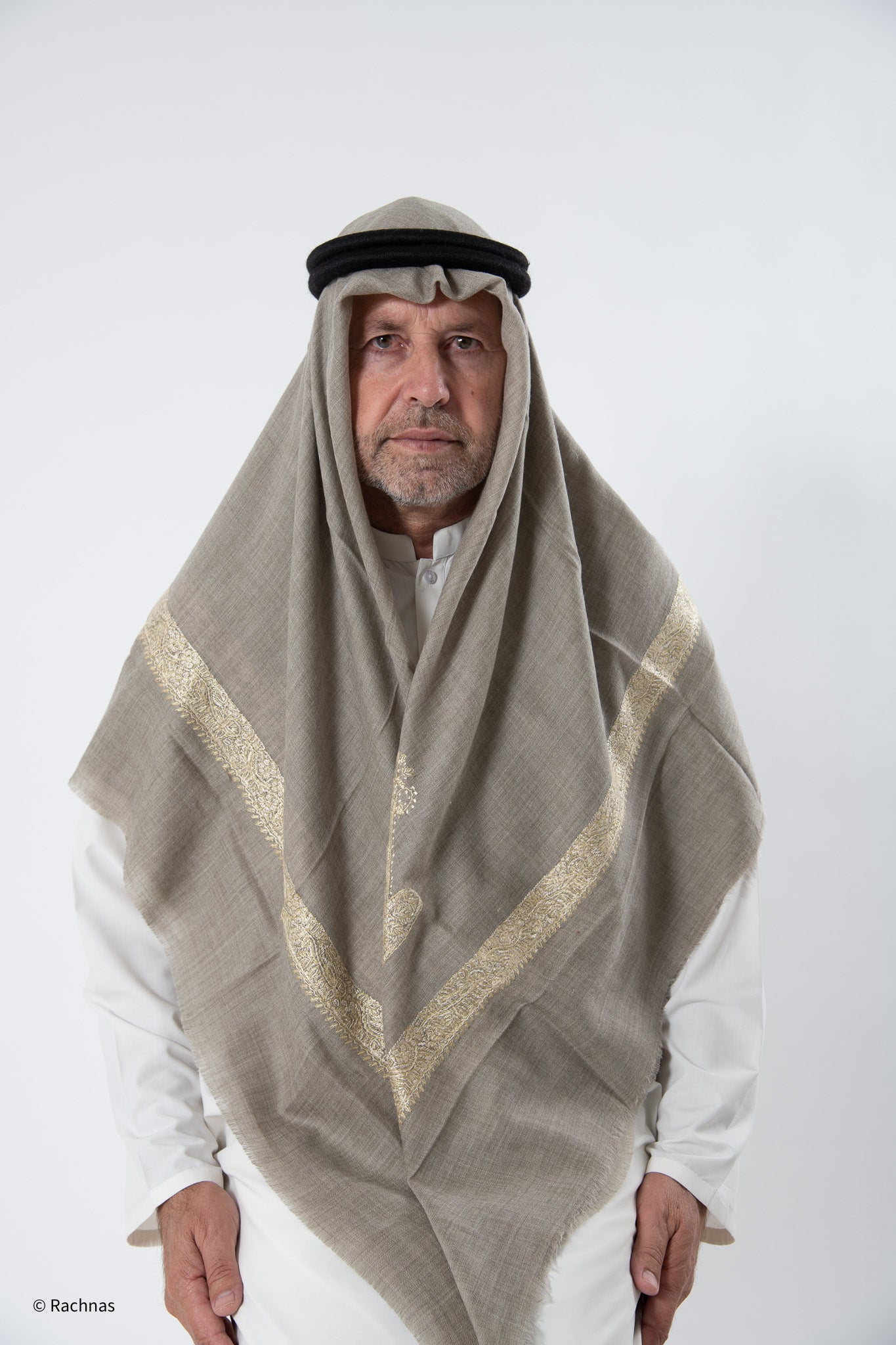 Cashmere Ghutra Needle work