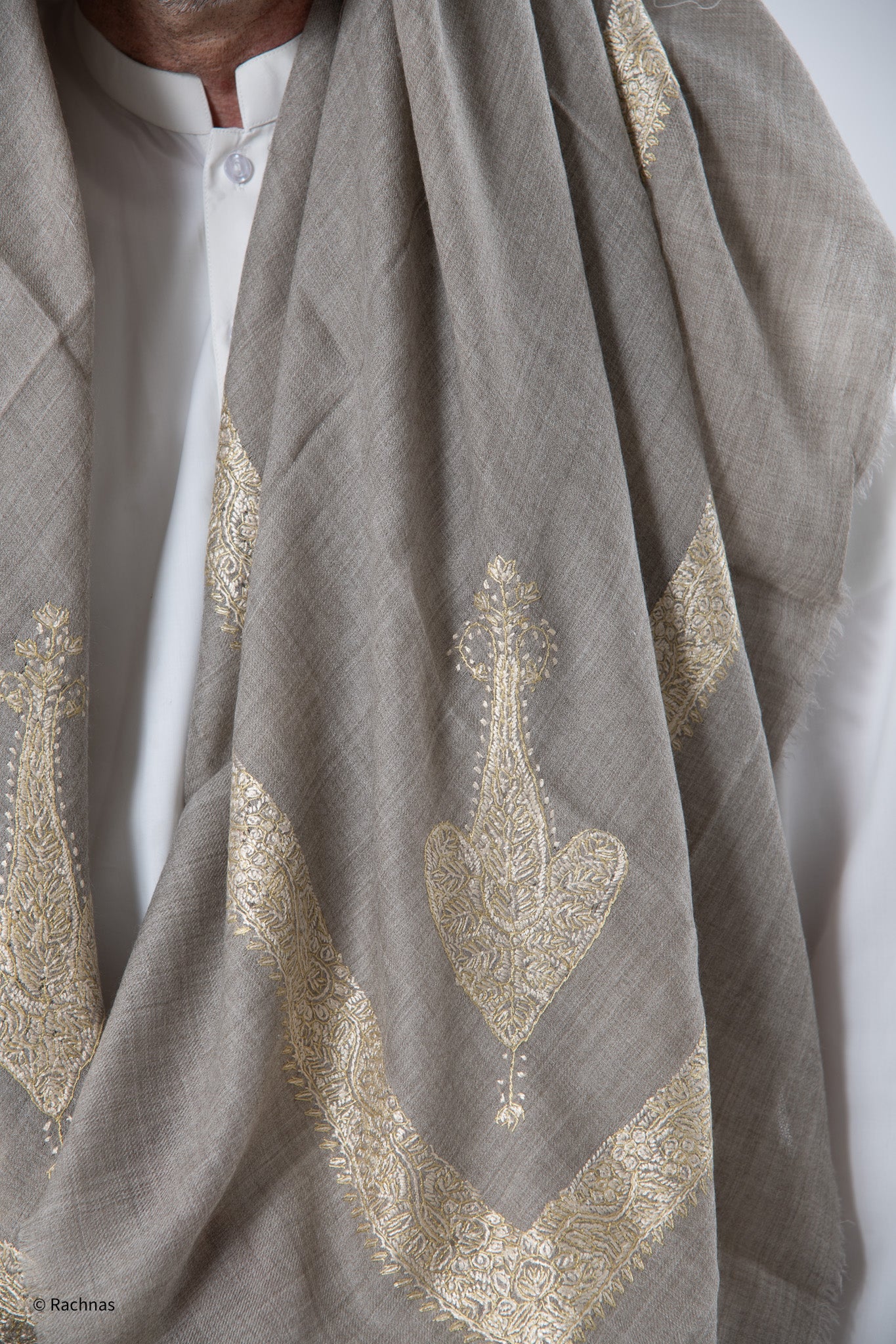 Cashmere Ghutra Needle work